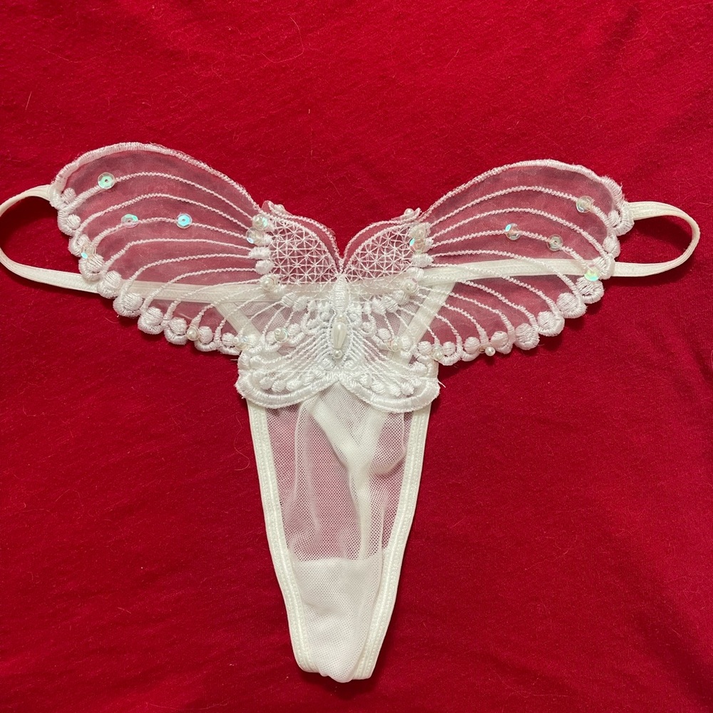 Y2K sexy butterfly front thong
